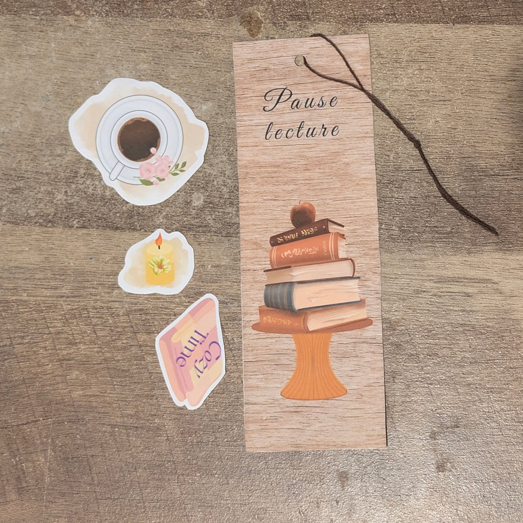 Kit lecture et journaling – Marque-page et 3 stickers