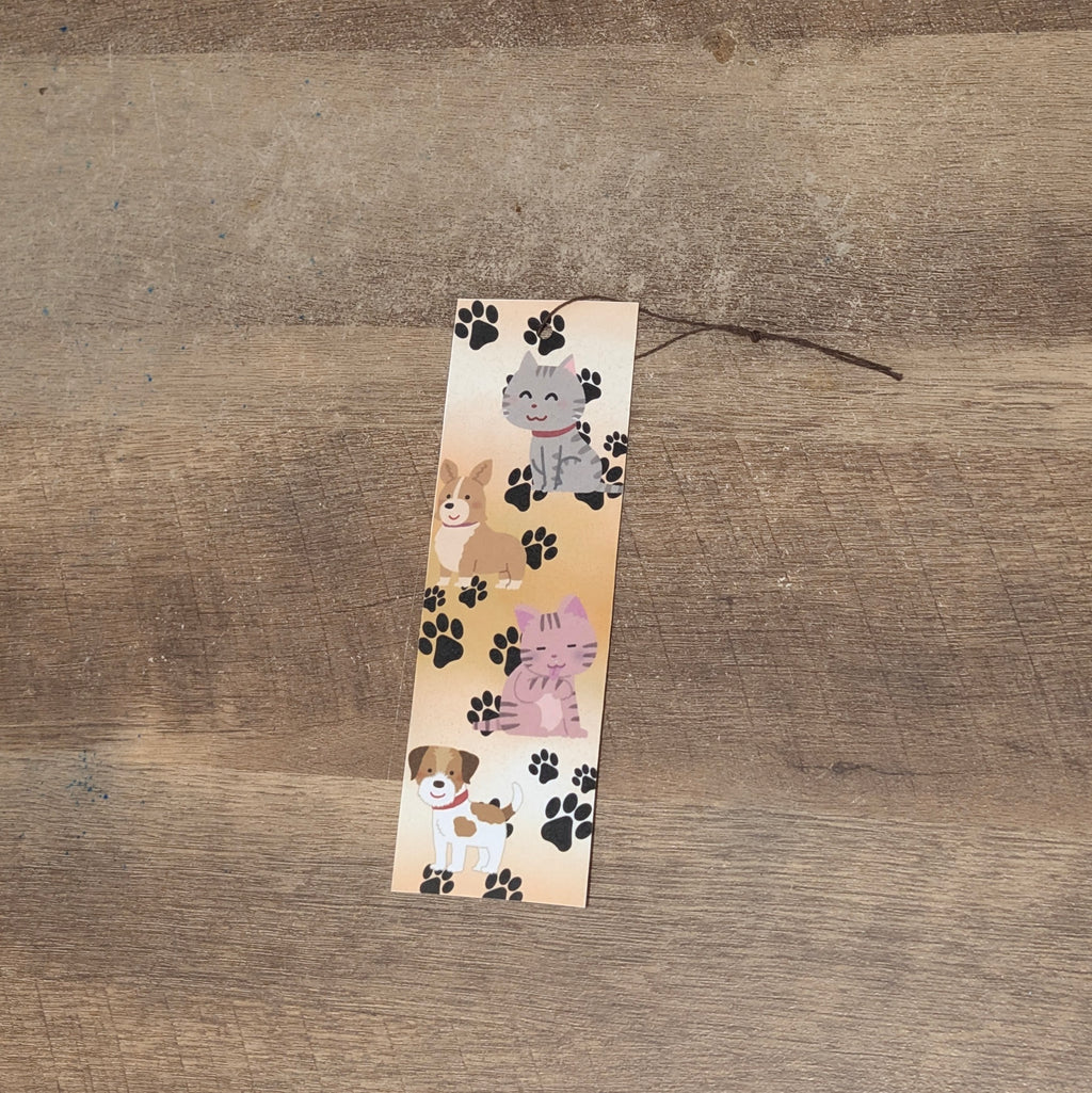 Marque-pages illustrés faits main – Papier cartonné plastifié