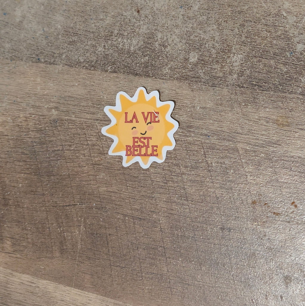 Stickers mots plastifiés – Faits main