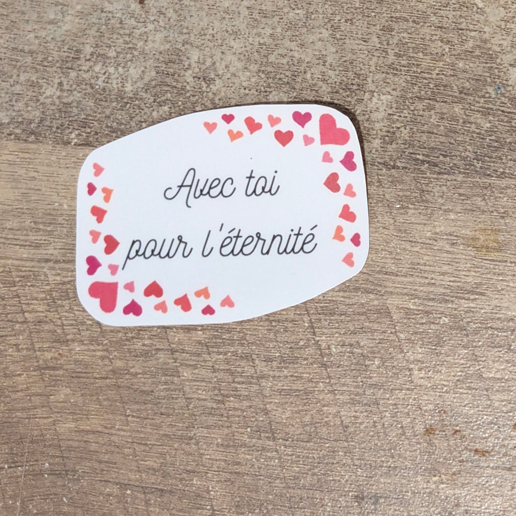 Stickers mots plastifiés – Faits main