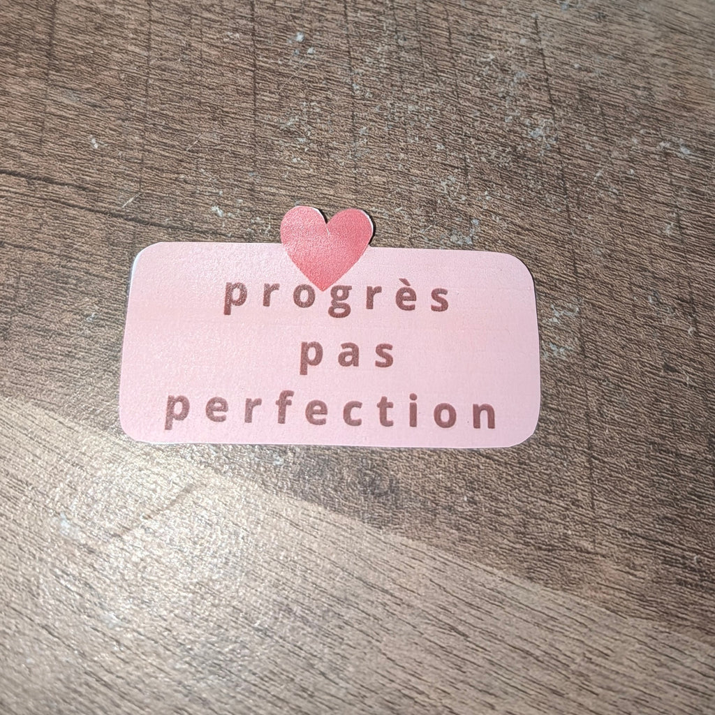 Stickers à messages positifs plastifiés – Faits main