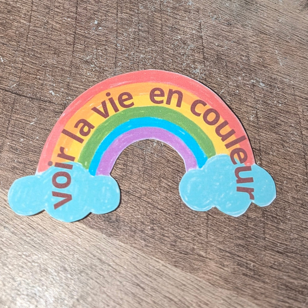 Stickers à messages positifs plastifiés – Faits main