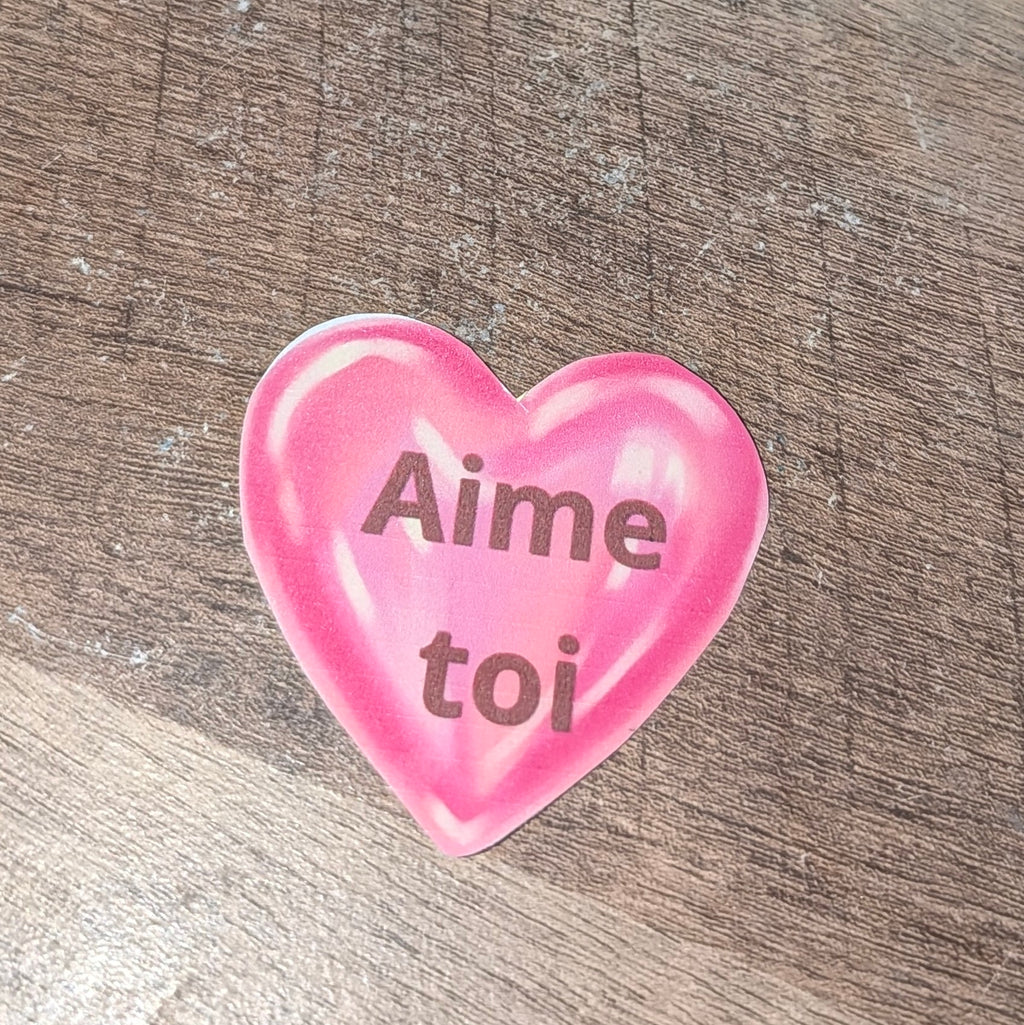Stickers à messages positifs plastifiés – Faits main