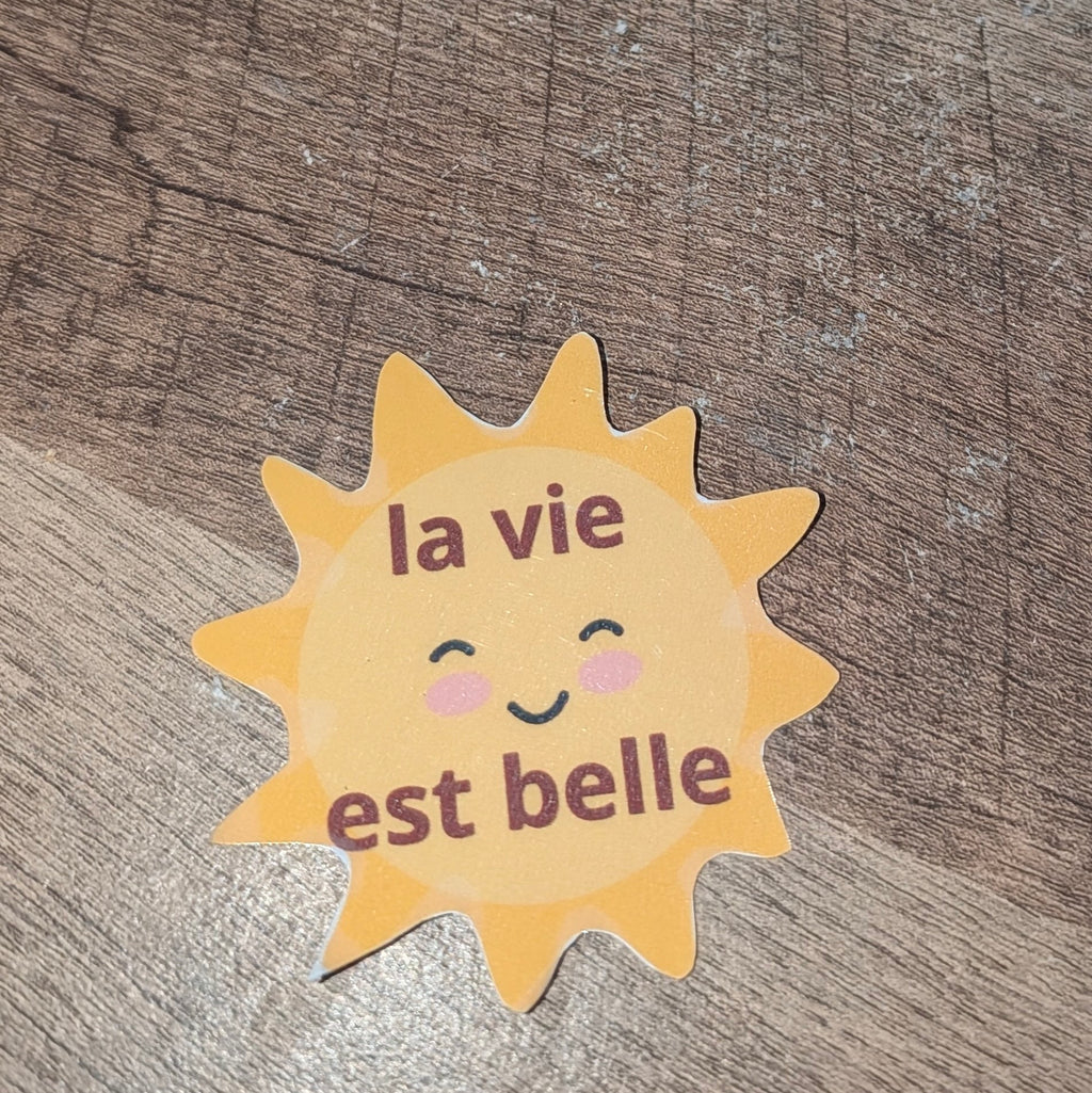 Stickers à messages positifs plastifiés – Faits main