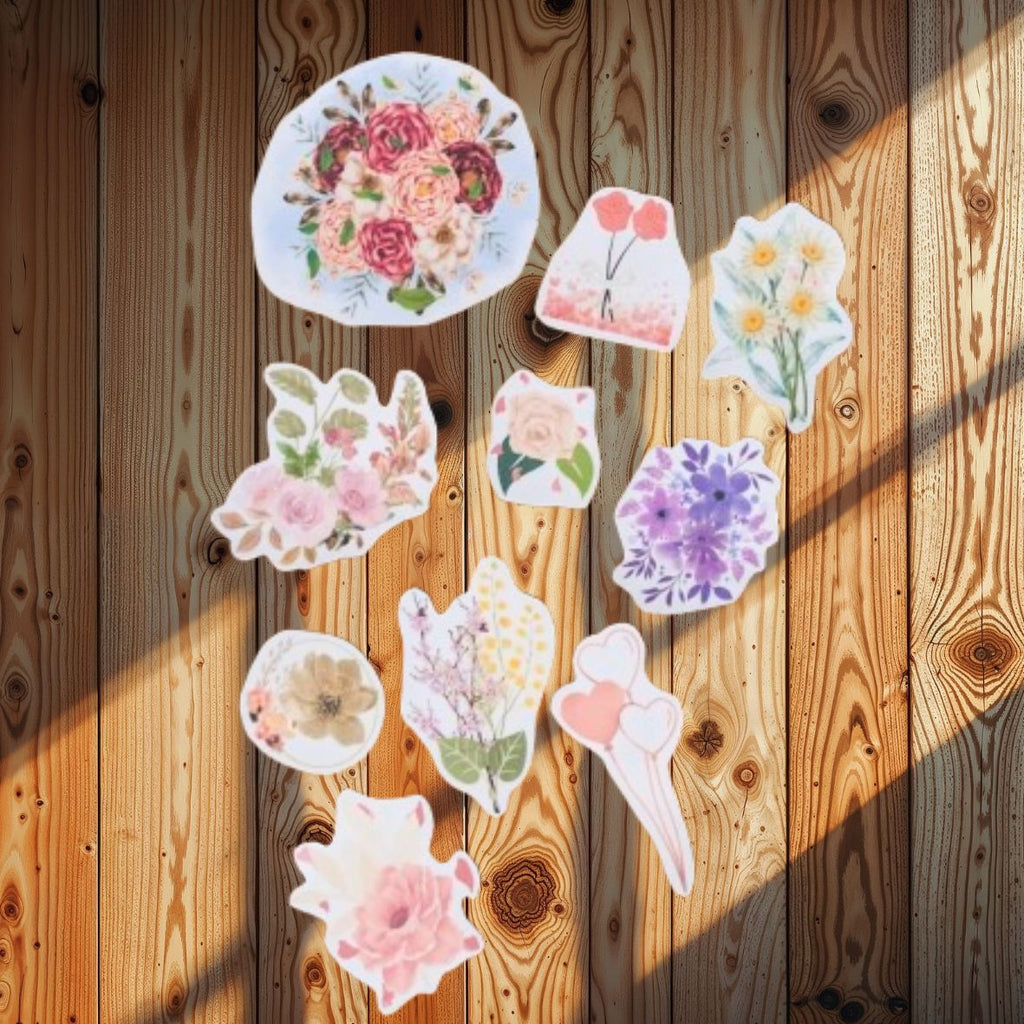 stickers autocollant fleurs