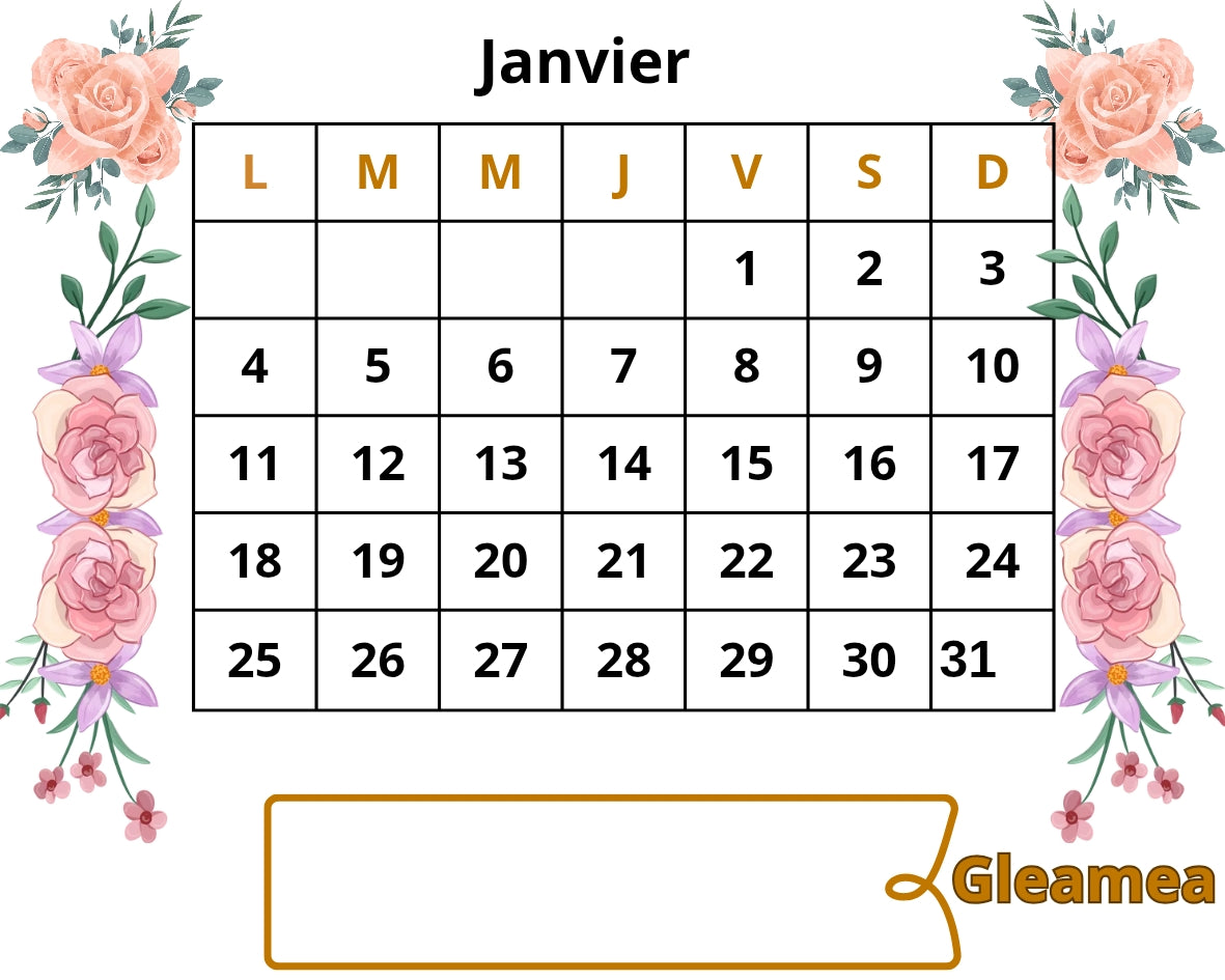 Mini calendrier
